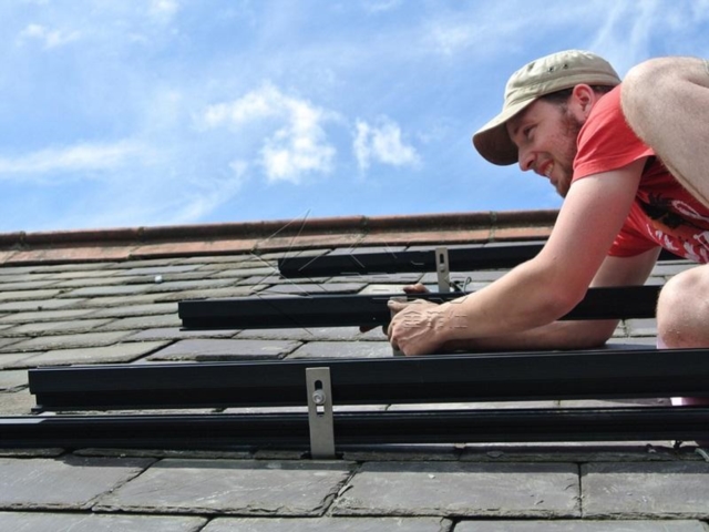 슬레이트 타일 브래킷 지붕 태양 광 설치 시스템