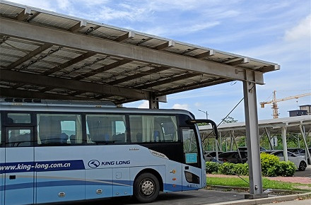 태양광 버스 주차장 철골 설치 프로젝트
